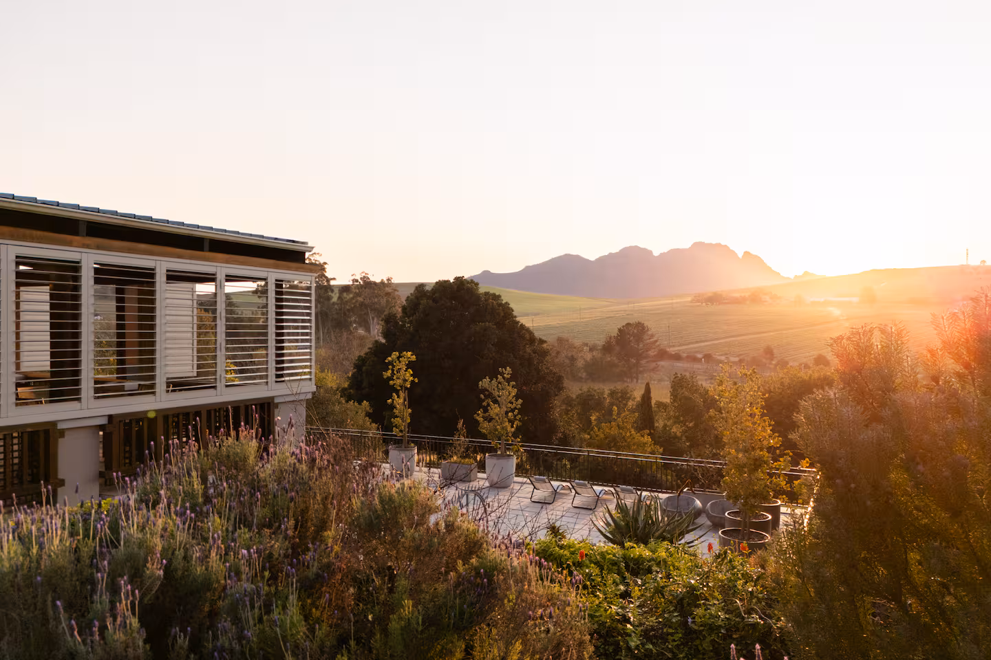 Guest bedroom in a Franschhoek property